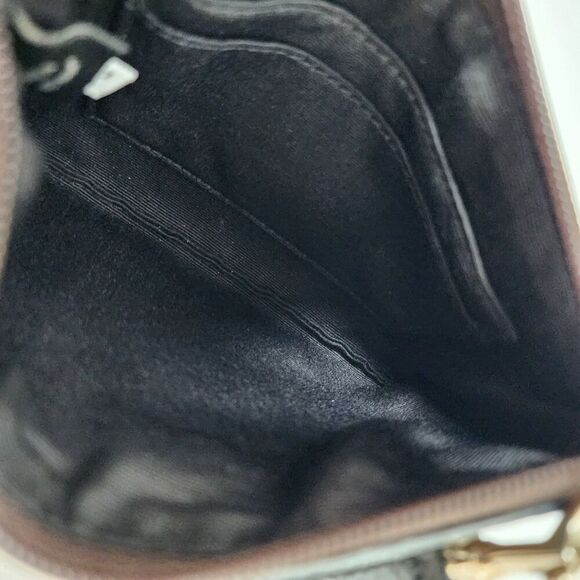 Coach Two Tone Brown Black Clutch Wristlet - Picture 5 of 5